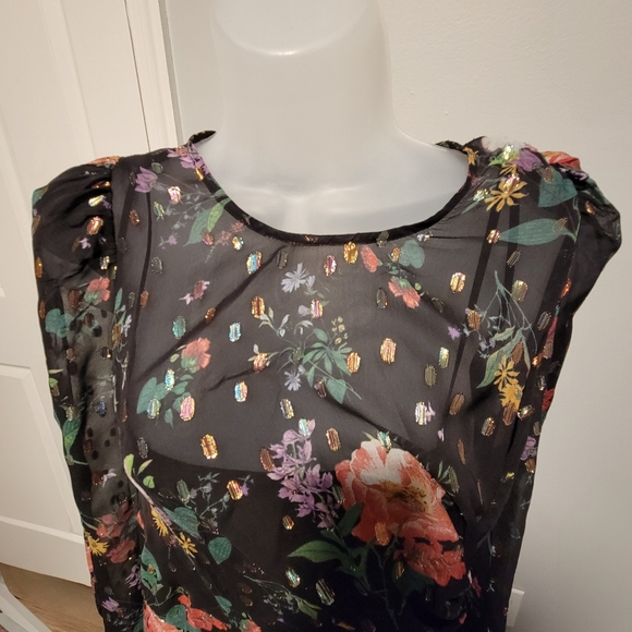 Amur Sabine Draped Midi Dress size 0 - Picture 6 of 10